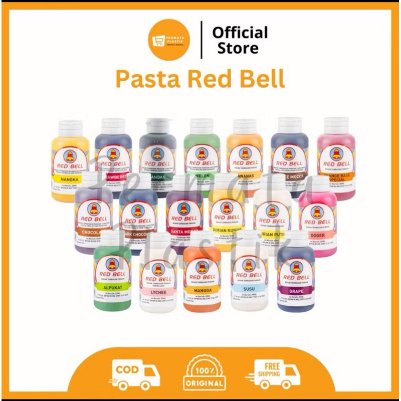 

Pasta Red Bell Perisa Makanan Minuman Redbell Pandan Strawbery Anggur Melon Susu dll