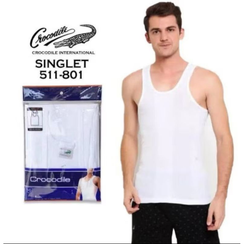 Singlet pria Crocodile Original / singlet pria