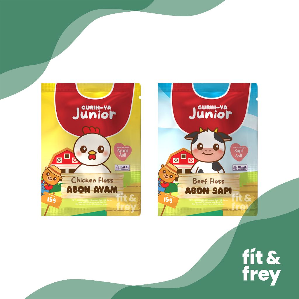 

GURIHYA JUNIOR Abon Ayam / Sapi 15g - No Msg - Mpasi Bayi Anak - Gurih-Ya