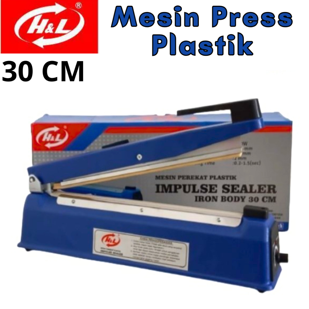 H&L Mesin Press Plastik Body Plastik 30 CM / Impulse Sealer 30 CM