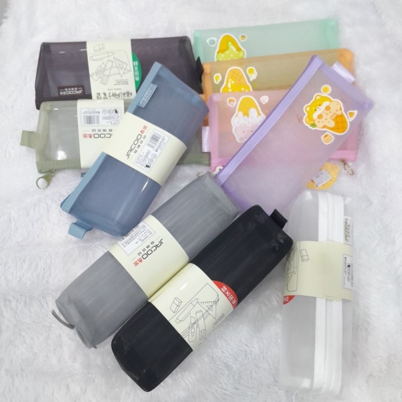 

TEMPAT PENSIL JARING / Tempat Pensil Nilon / SIMPLE ZIPPER CASE PENCIL