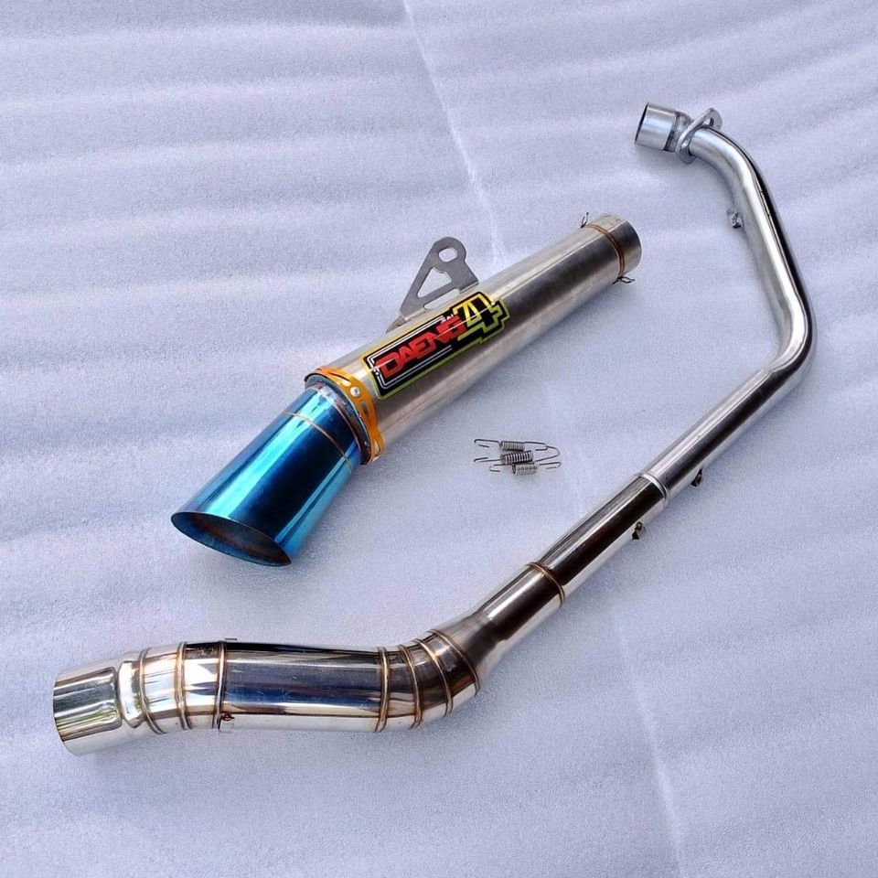 KNALPOT RACING DAENG SAI4 UJUNG BLUE MX FU SONIC CS1 VIXION CBR 150 CB NEW CB 150 VIXION GSX