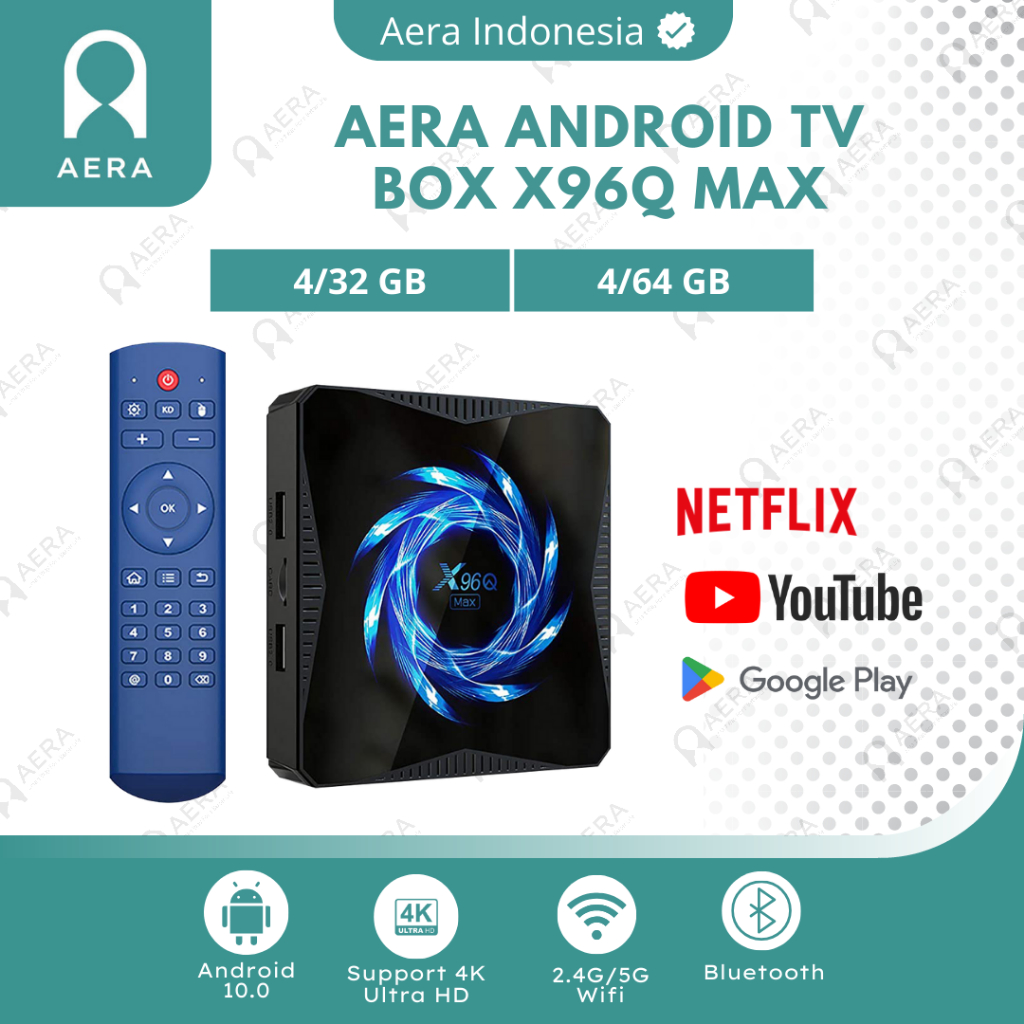 TV Box X96Q Max | Set Top Box Android X96Q Max | X96Q MAX RAM 4GB ROM 64 GB | Android Tv Box