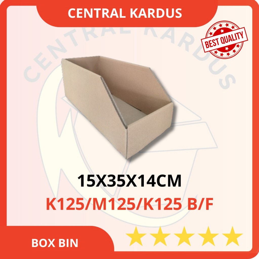 

Kardus box Kardus box bin ukuran 15x35x14cm Diecut dus packing kotak polos