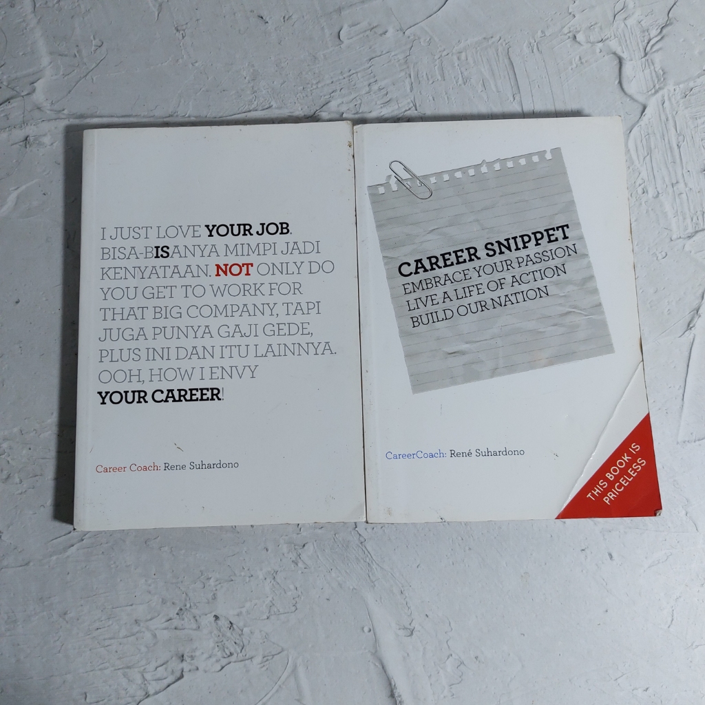 Your Job Is Not Your Career & Career Snippet - Rene Suhardono