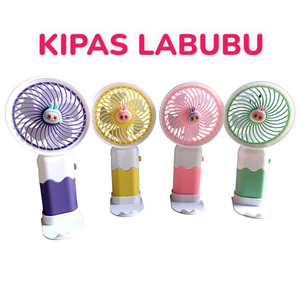 GM - KIPAS ANGIN DUDUK LABUBU | KIPAS LABUBU | KIPAS ANGIN DUDUK | PORTABLE FAN | KIPAS USB | MINI F