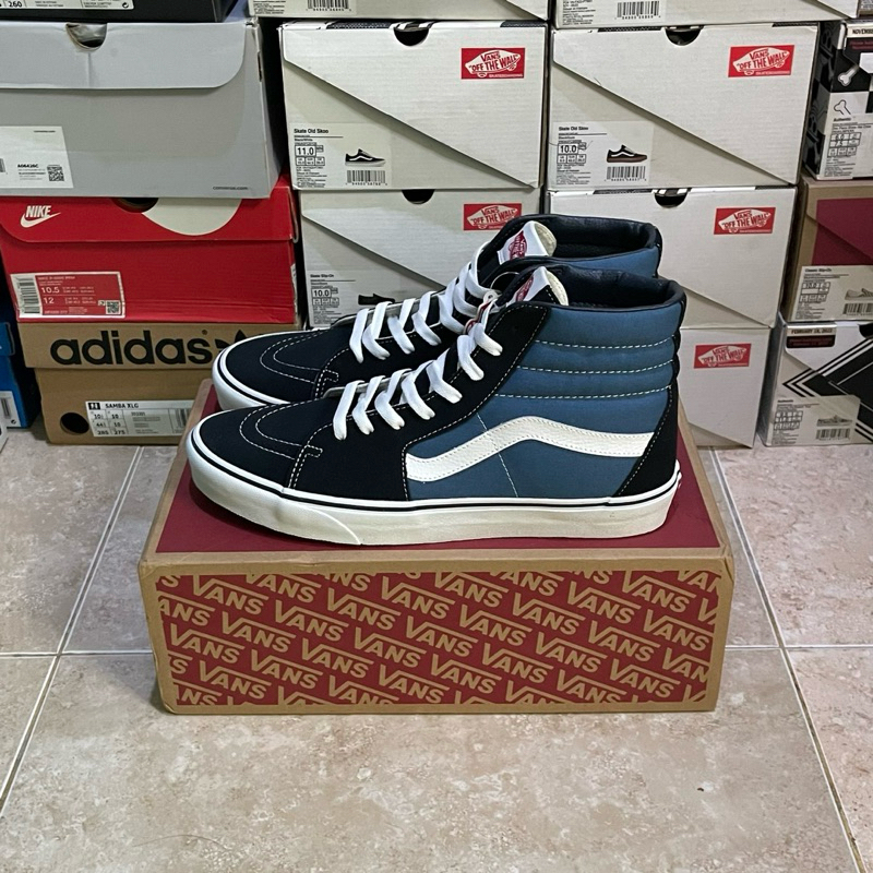 Vans sk8 hi navy white classic (Resmi PT NAVYA)