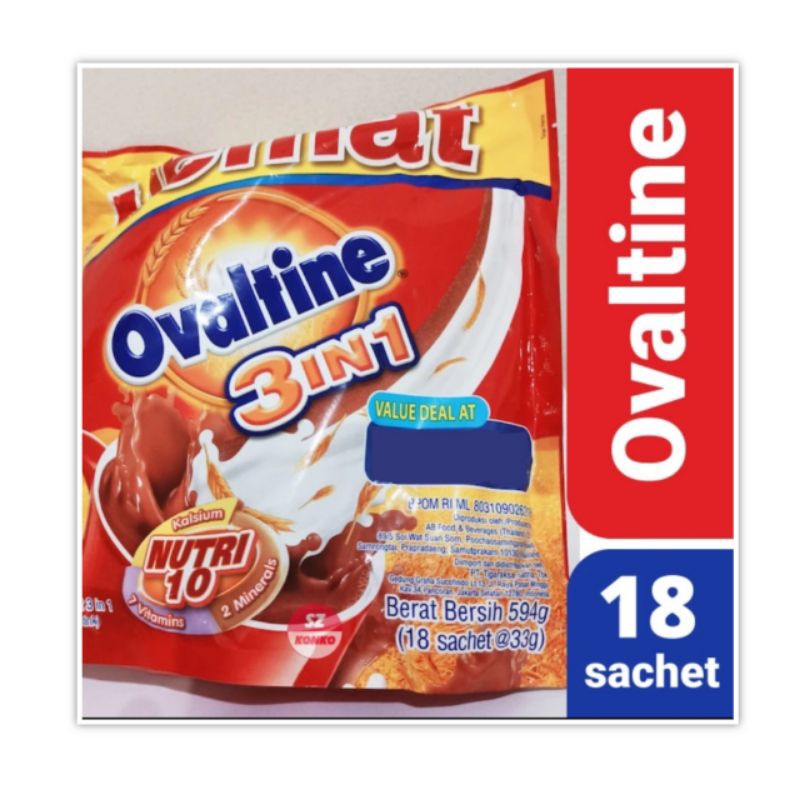 

Ovaltine 3in1 isi 18 sachet 594 gr Susu