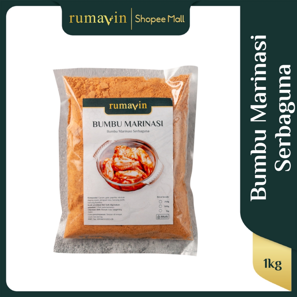 

RUMAVIN - Premium Bumbu Marinasi Serbaguna 1kg