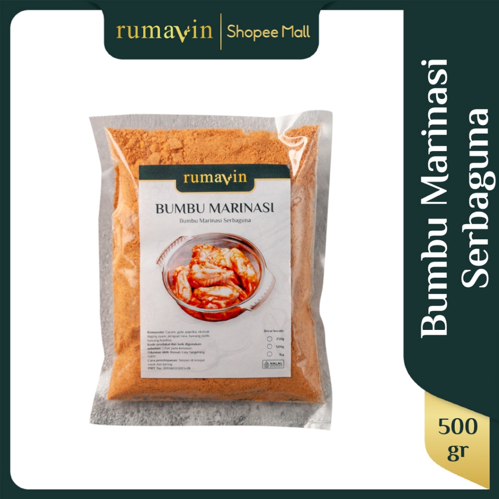 

RUMAVIN - Premium Bumbu Marinasi Serbaguna 500gr