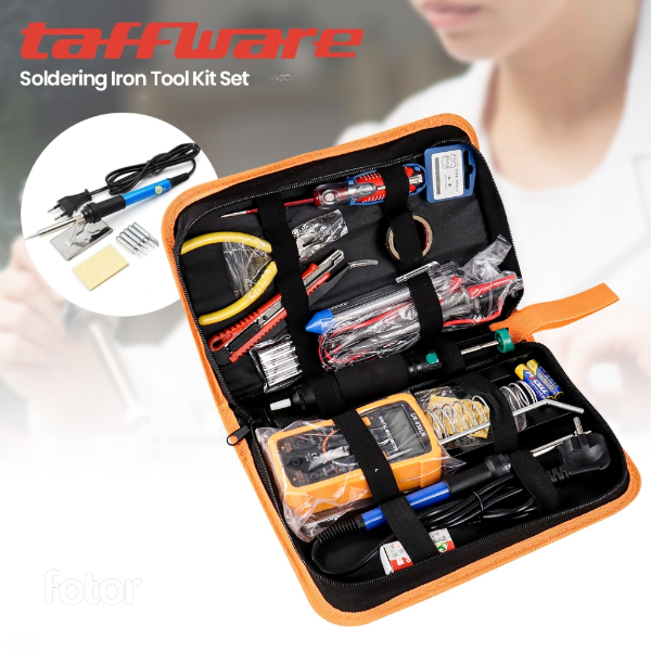 Solder Listrik Lengkap dengan Multimeter Iron Tool Kit 220V 60W/Solder Listrik Set Kit Lengkap Kompl