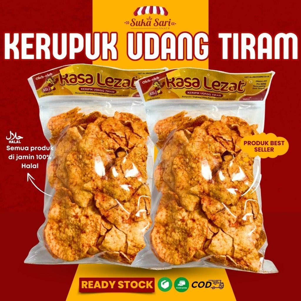 

Kerupuk Udang Tiram Snack Cemilan Oleh-Oleh Bandung | Sukasari Snack
