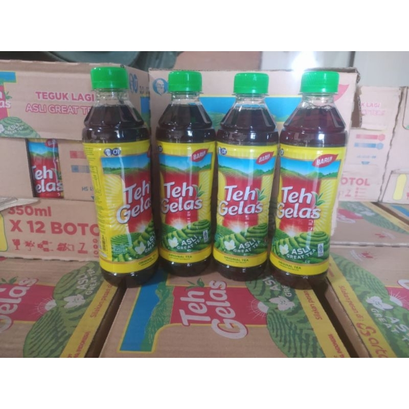 

teh gelas botol 350ml x 12pcs || KARTONAN