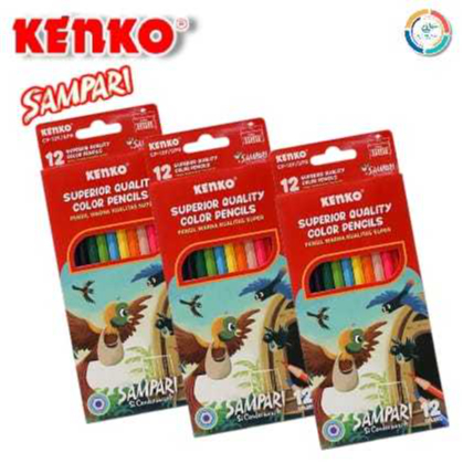

Kenko Sampari Pensil Warna Panjang Color Pencil CP-12F SPR | @ 1Set