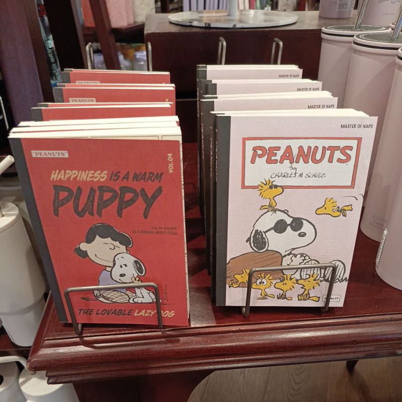 

Typo The Peanuts Snoopy A5 Fabric Spine Notebook Notes Buku Tulis Garis Catatan Lined Pages Original New Arrival