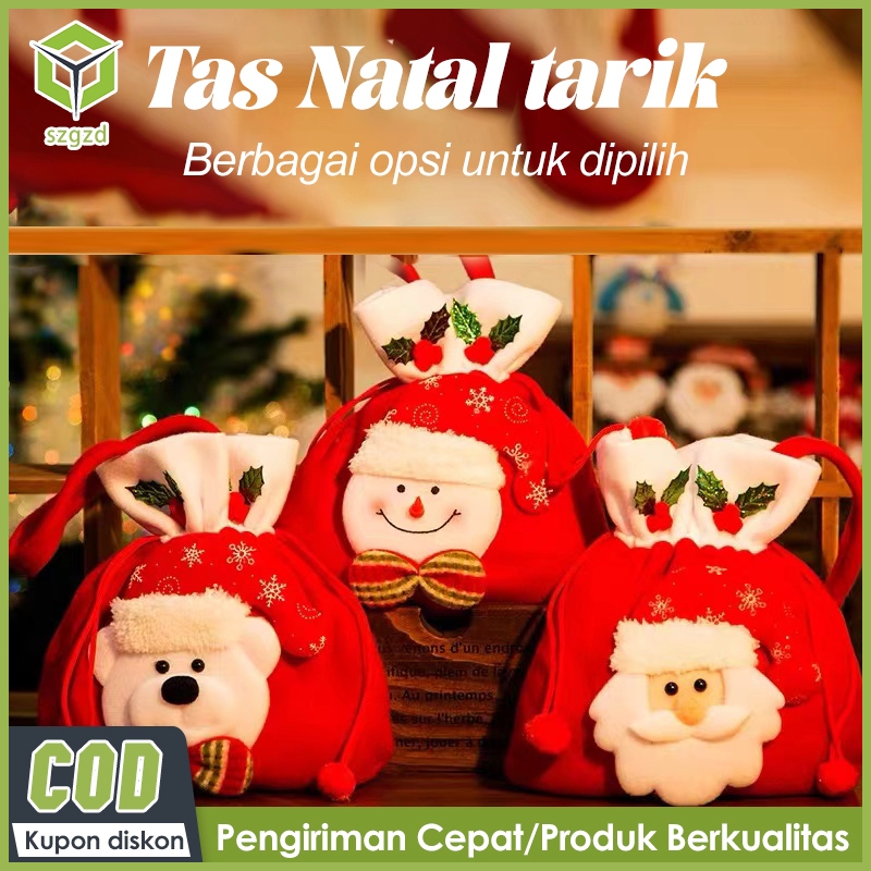 

Szgzd Tas hadiah Natal tas tangan Dekorasi hadiah Natal tas tas hadiah mewah Tas hadiah kuas kelas atas Tas Apel Natal Digunakan untuk menyimpan hadiah Natal
