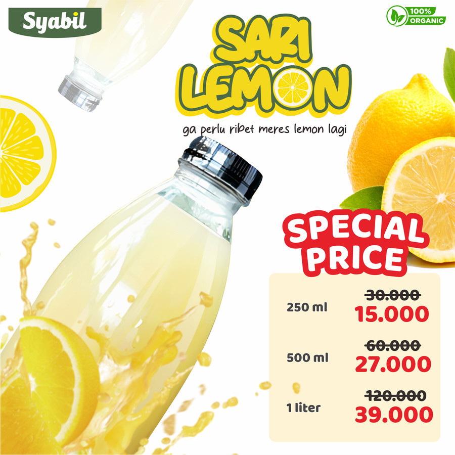 

Sari Lemon Murni Asli 100% Fresh