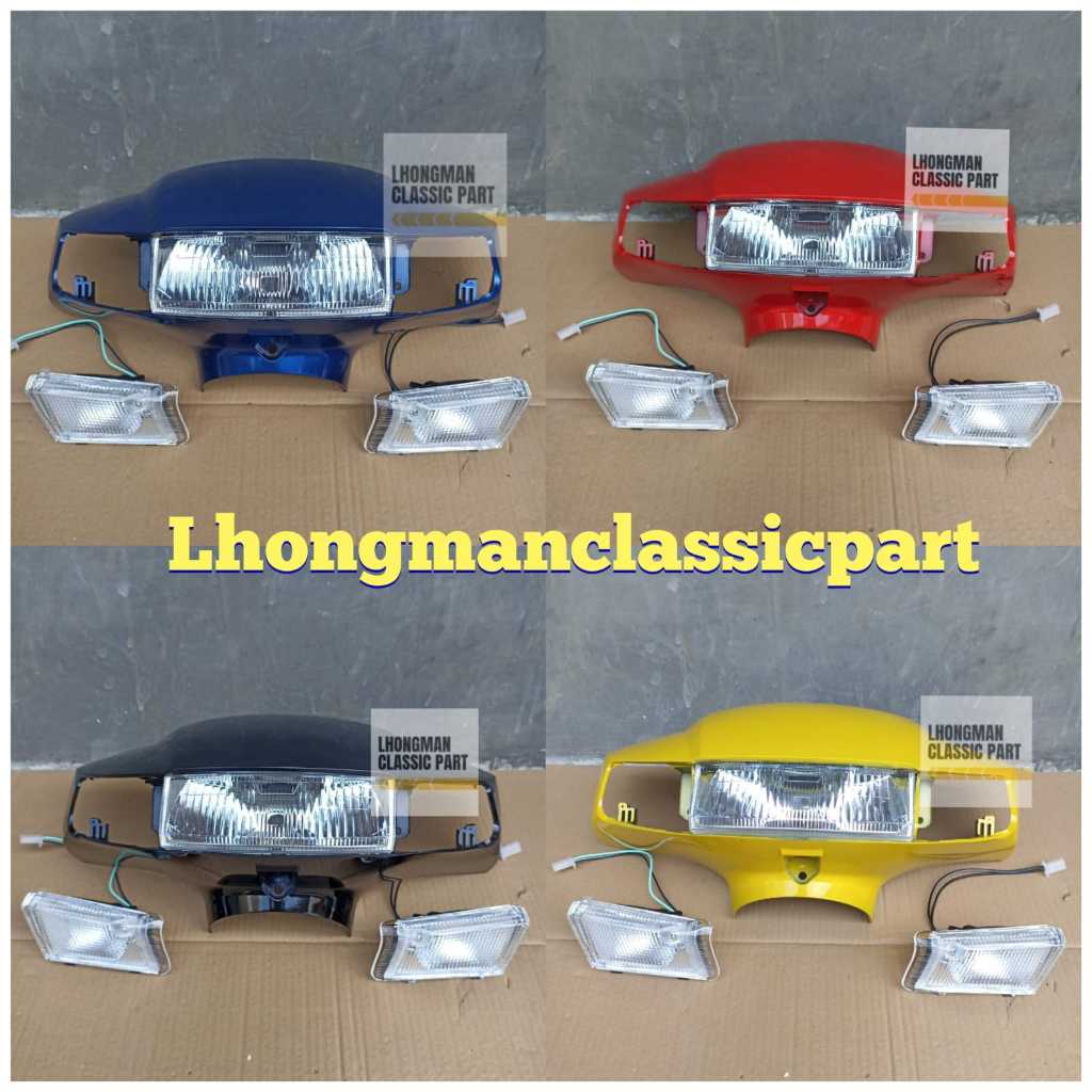 BATOK TOTOK KEPALA DEPAN SUZUKI TORNADO SHOGUN KEBO 110 WARNA SET LAMPU + SEIN