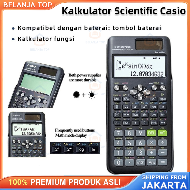 

Kalkulator Scientific Casio FX-991EX Kalkulator Scientific Casio ilmiah FX-991EX Classwiz Asli dan Bergaransi FX-991CW Kalkulator Ilmiah Original 991ES-Plus Kalkulator Casio Scientific Calculator Casio Scientific Kalkulator Scientific Casio 82ms