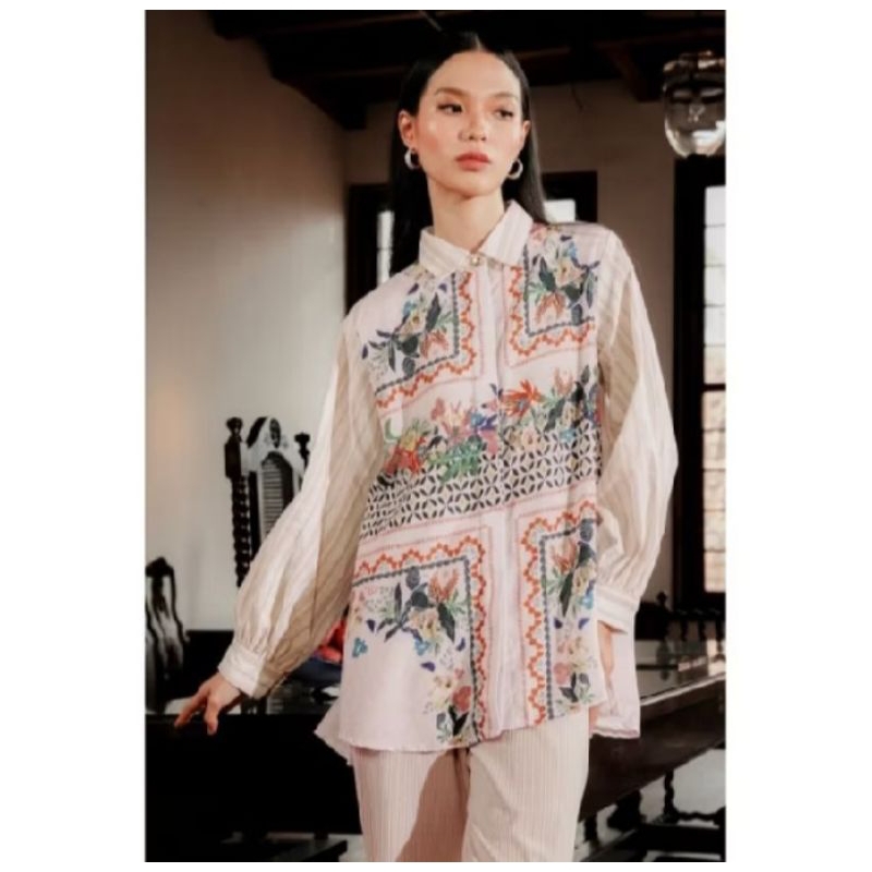 Benang Jarum - Reverie Striped Shirt - Rosewater