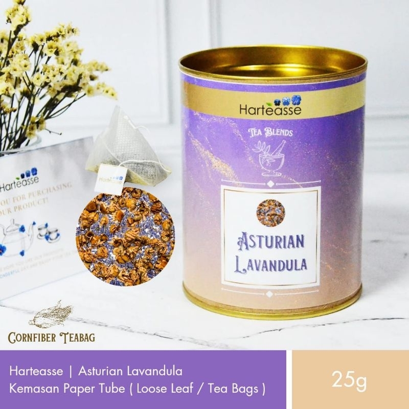 

Harteasse | Asturian Lavandula | Teh Bunga Lavender dan Chamomile | 25 Tea Bags (25 gr)