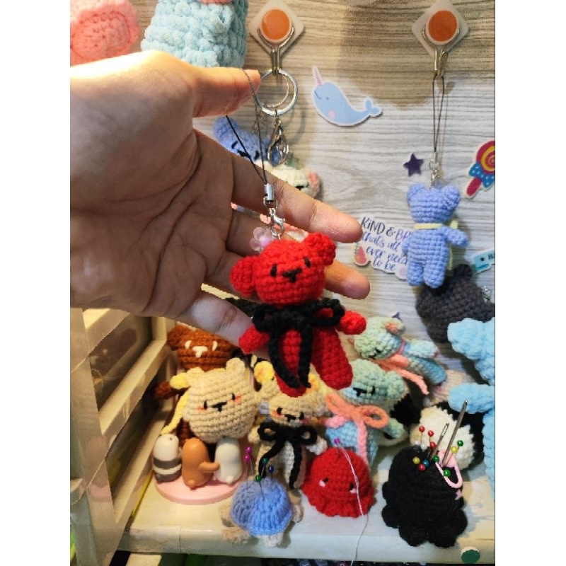 Mini Teddy Bear - Ganci - Phone Charm