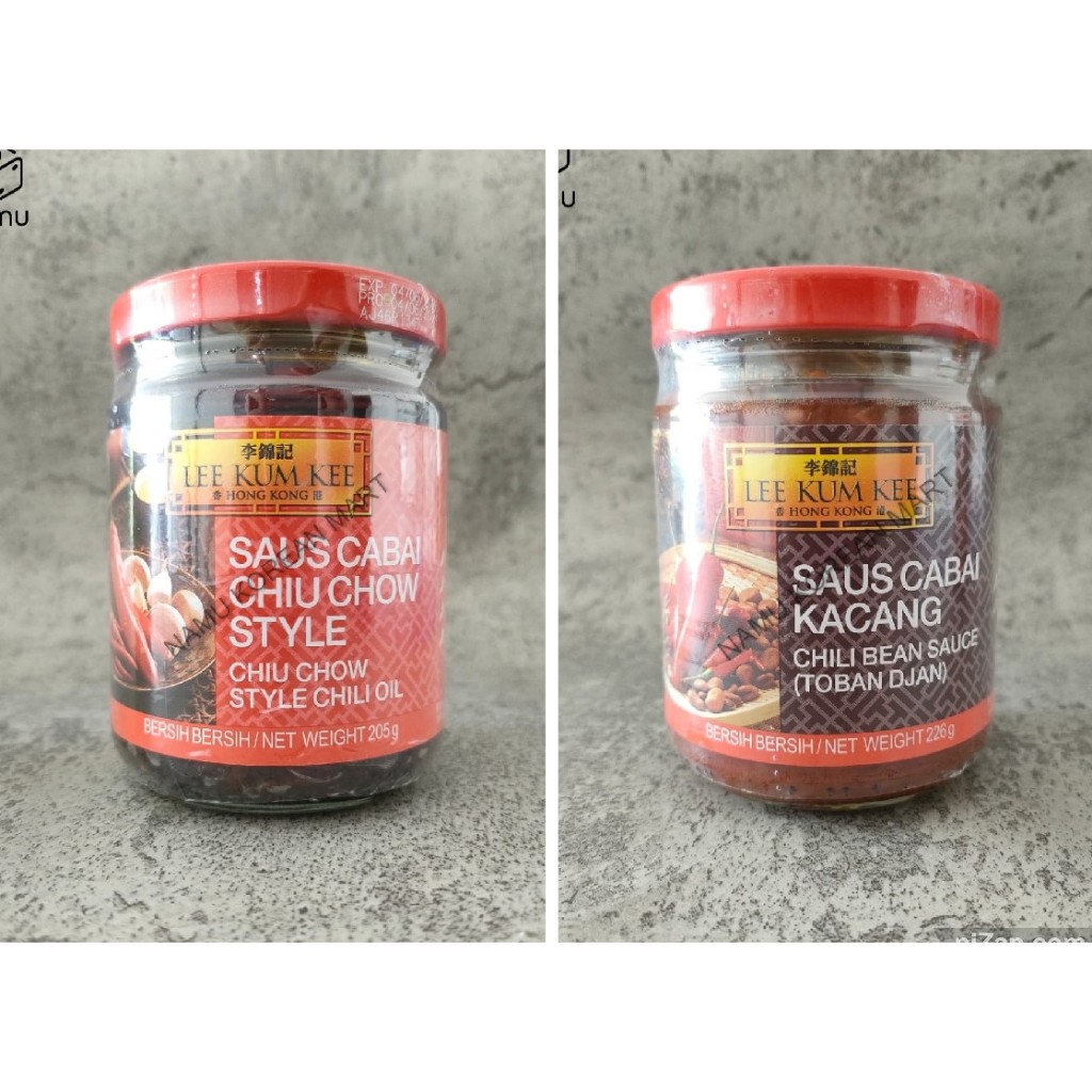 

Lee Kum Kee Chiu Chow Chili Oil 205gr / Lee Kum Kee Chili Bean Sauce 226gr / Saus Cabai / Chili Oil / Saus Cabai Kacang / Toban Djan / Bahan Masak