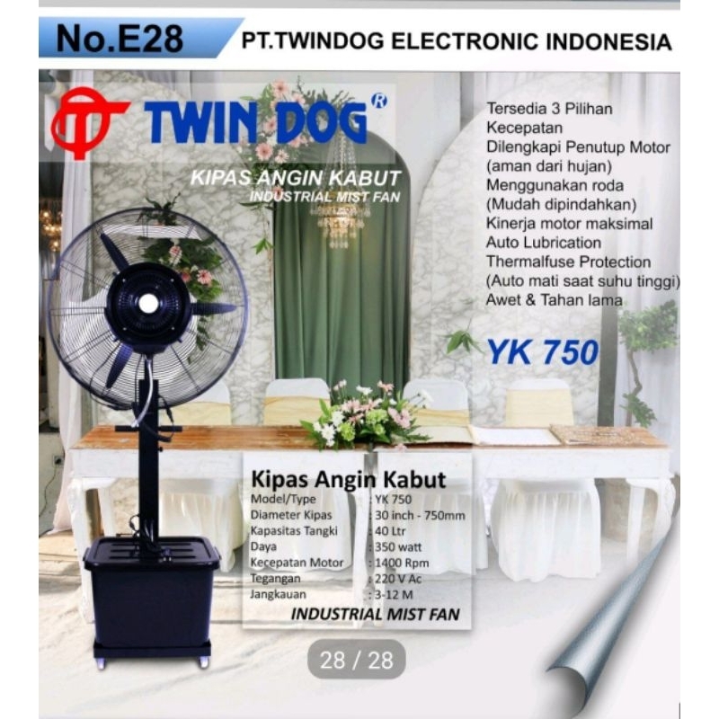 Kipas angin embun Twin D