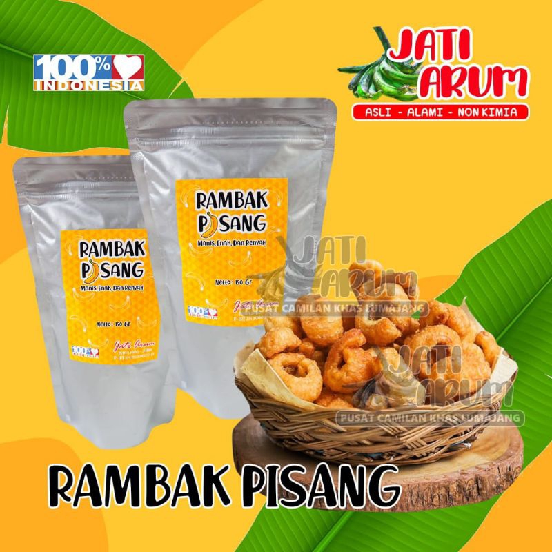 

Rambak pisang jati Arum lumajang (150gram)