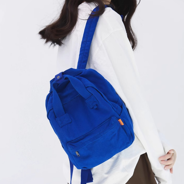 Ready Japan tas ransel  mini backpack kanvas wanita tas sekolah y2k aesthetic ransel kuliah kecil mi