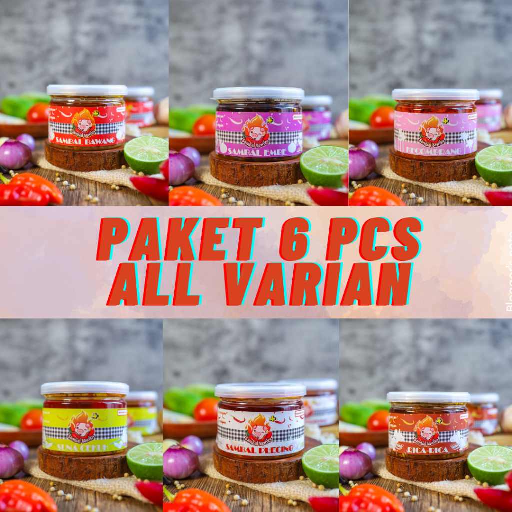 

RASA BARU!!! PAKET SEMUA RASA 6 PCS SAMBAL BAWIKU