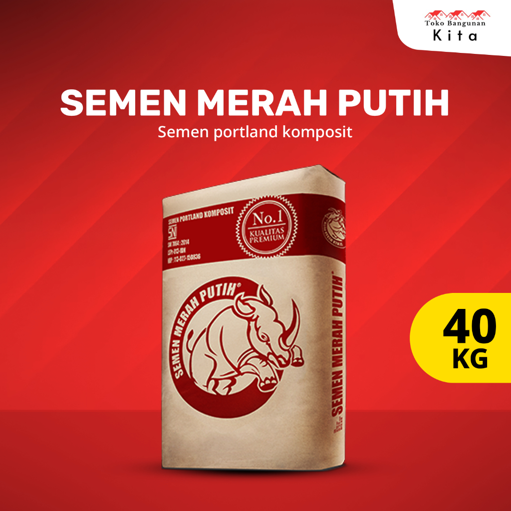 Semen Merah Putih 40 kg semen cor