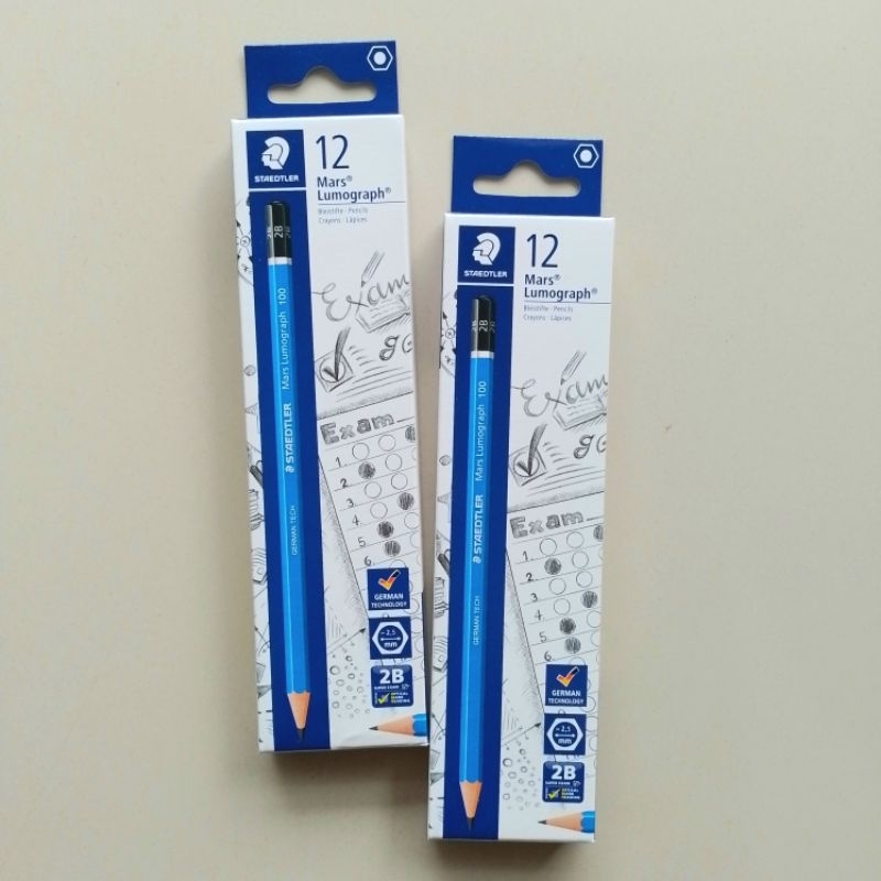 

Pensil Kayu Pensil 2B Staedtler Mars Lumograph ( 12 Pcs ) CV4