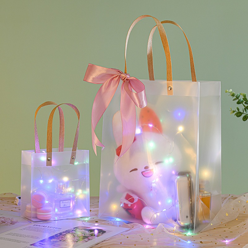 

PREMIUM Tas Souvenir Hampers Goodie Bag Transparan PVC Round Bag Tas Kado Tas Hadiah