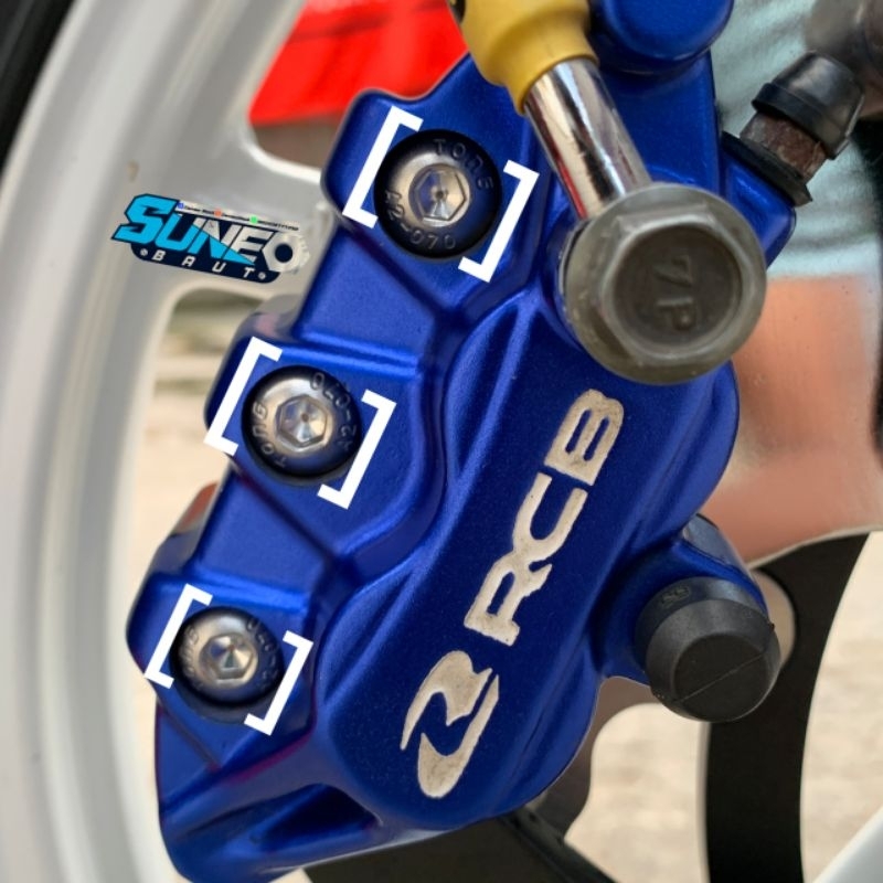 Baut Kaliper RCB S1 ( Baut L Stainless 304 )