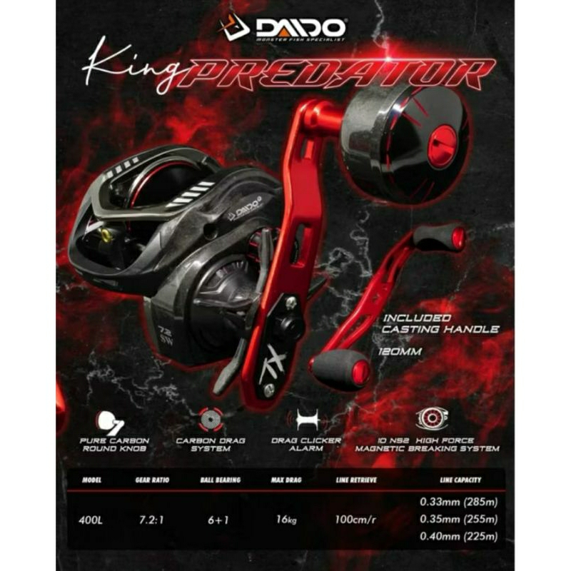 Reel DAIDO KING PREDATOR 400 L