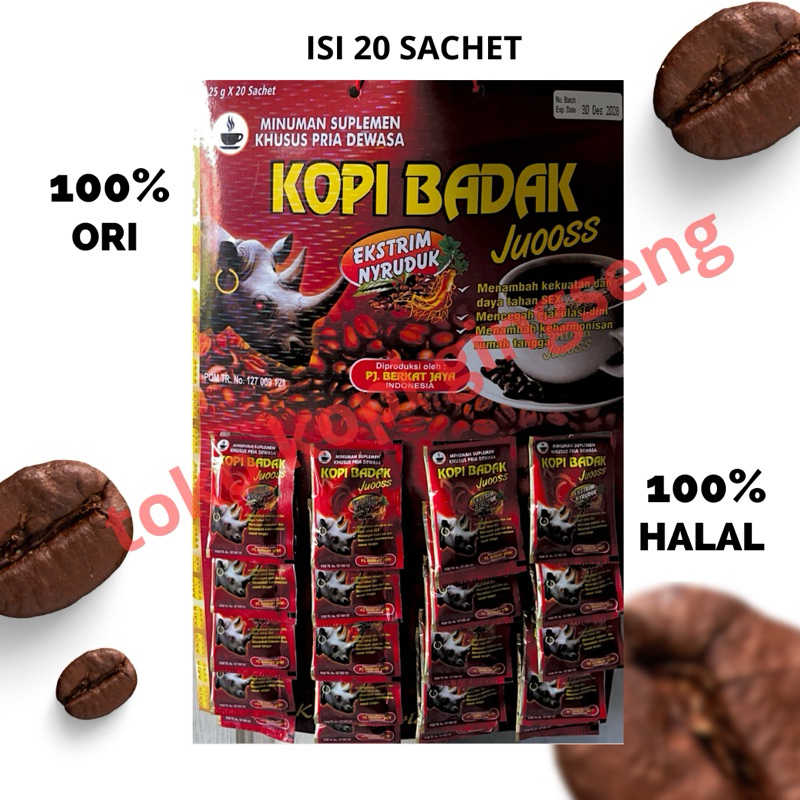 

Kopi Badak Juooss 100% ASLI ISI 20