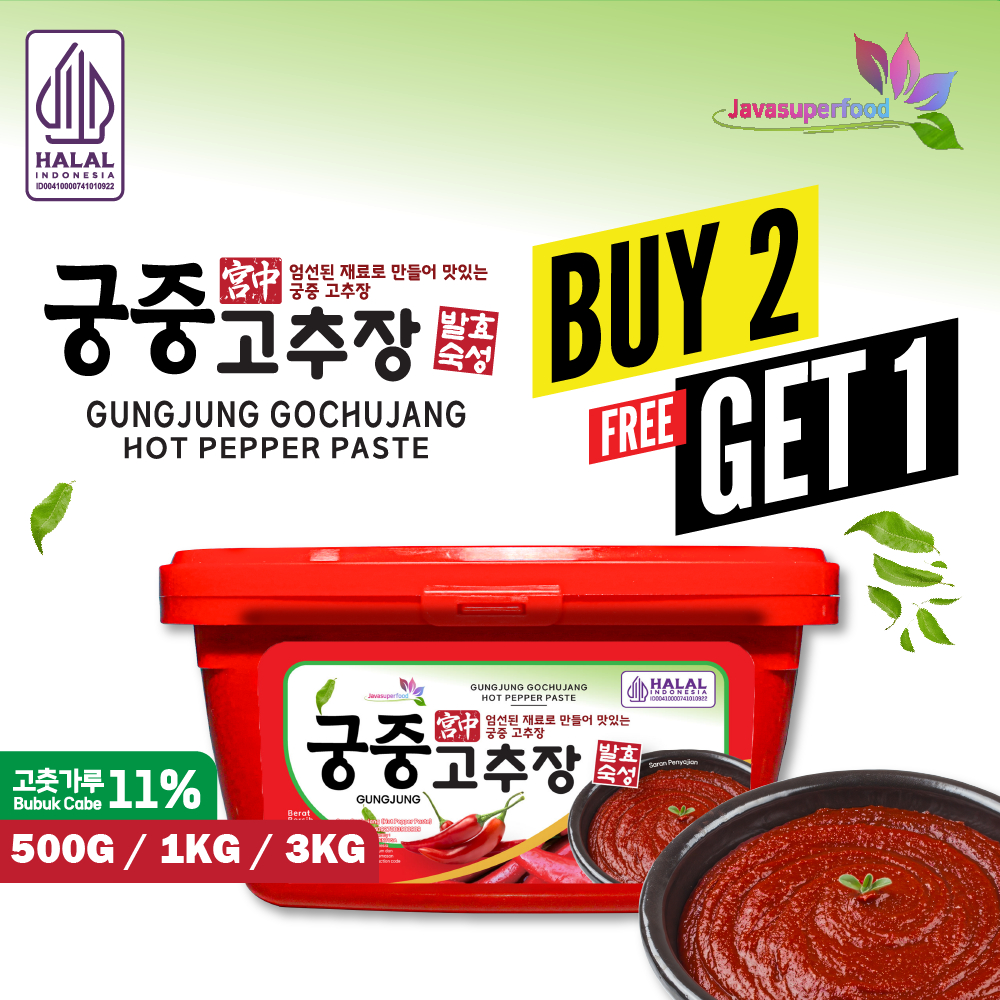 

(PROMO BUY 2 GET 1) HALAL GUNGJUNG GOCHUJANG HOT PEPPER TASTE / PASTA CABAI PEDAS KOREA