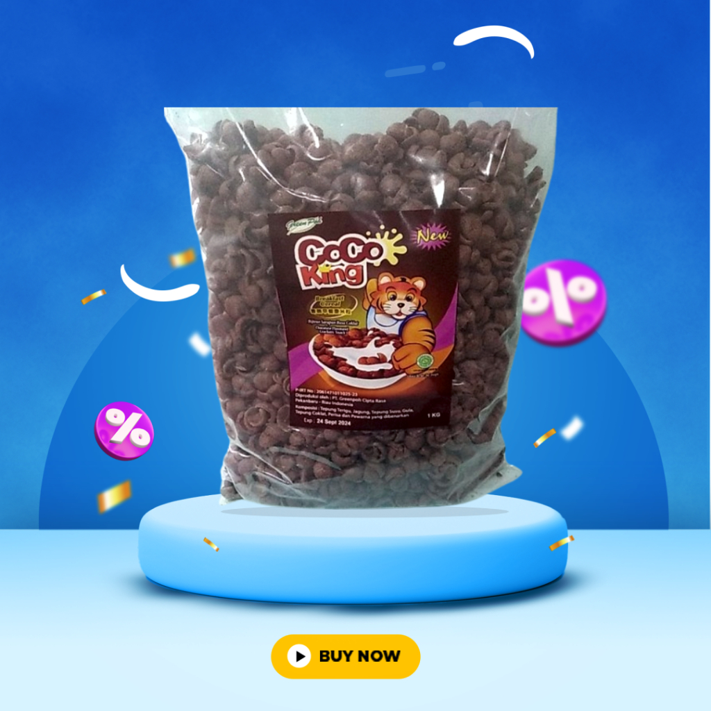 

Coco King Makanan Ringan Sereal Rasa Coklat 1 kg