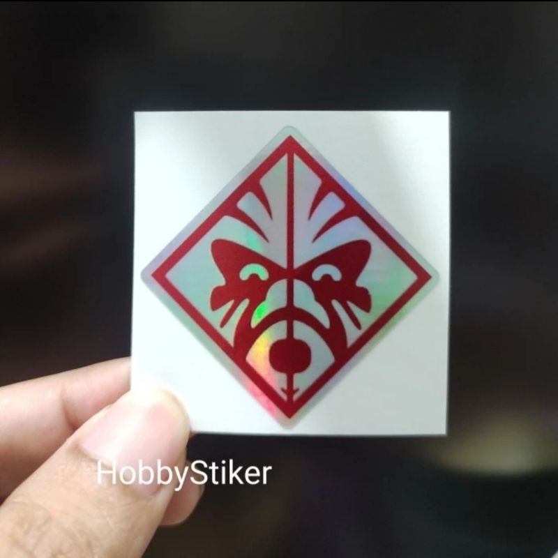 Stiker logo hp omen gaming untuk laptop premium hologram