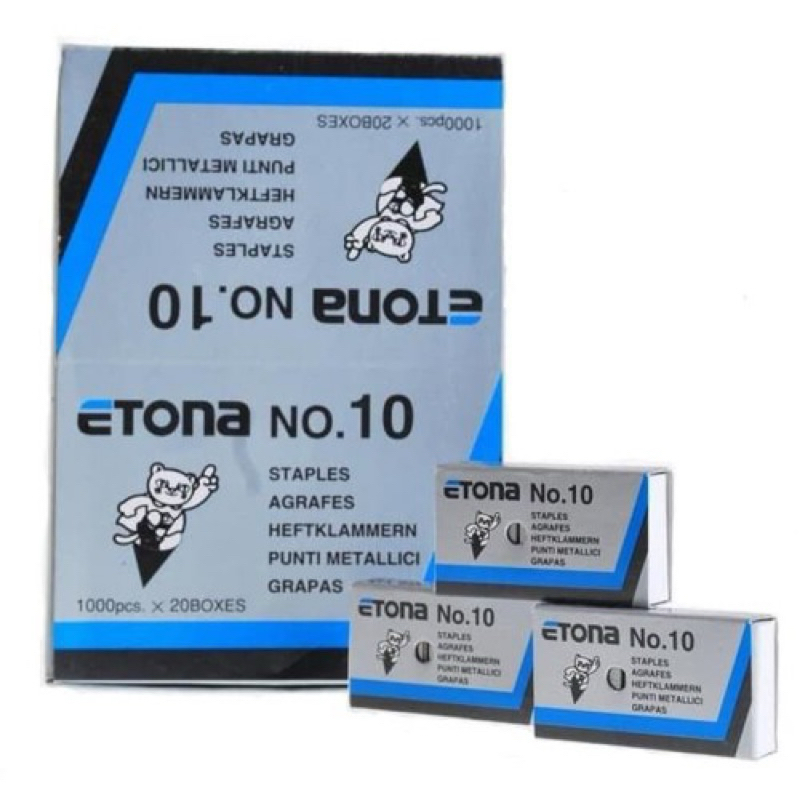 

[Etona Staples] No.10 Isi Stapler Hekter Kecil Hd 10 / Hd 10 D - Satuan