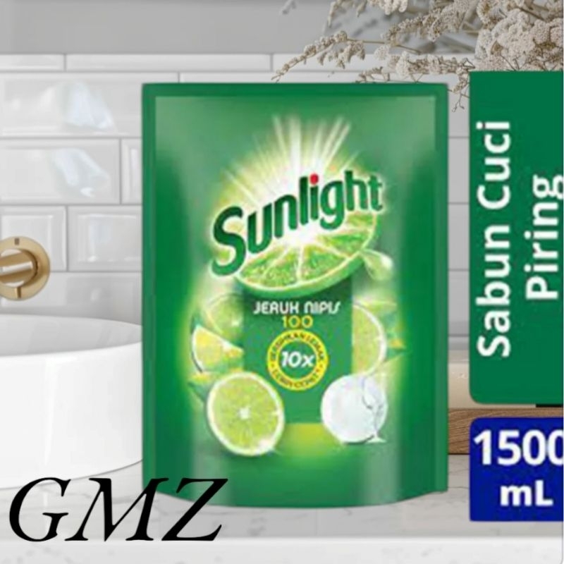 Sunlight Jeruk Nipis Sabun Cuci Piring Refill 1000 Ml