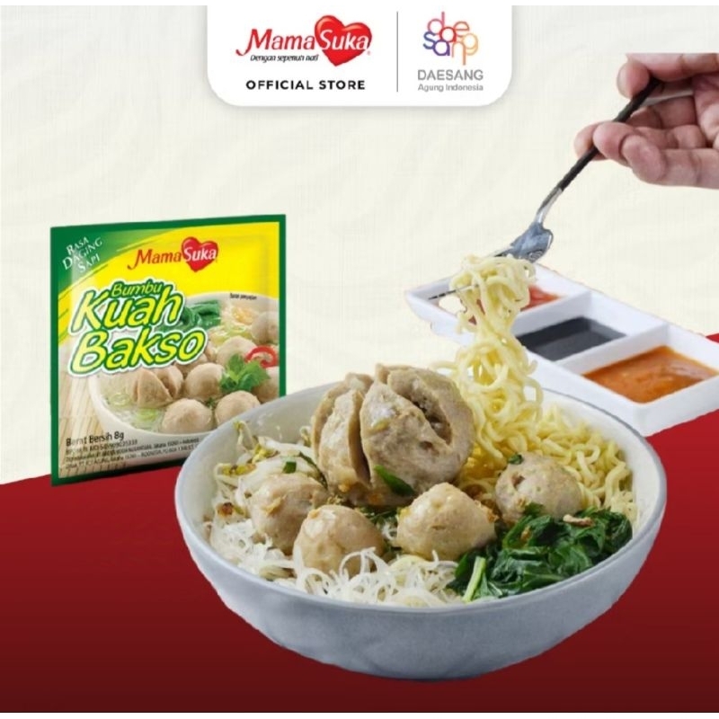 

Mamasuka Bumbu Kuah Bakso 1 renceng isi 12 sachet