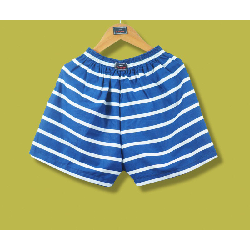 CELANA LOOPAY BOXER LOOPAY MOTIF GARIS BIRU