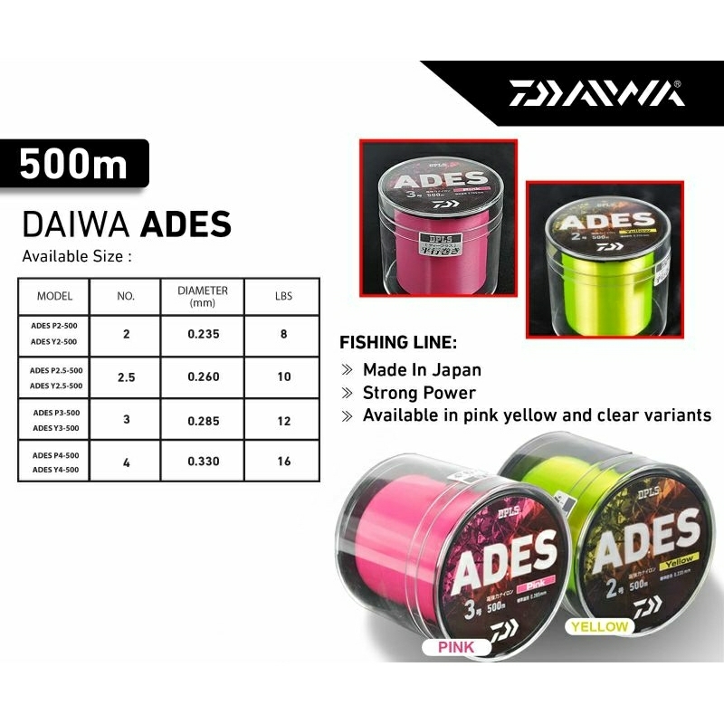 senar pancing daiwa ADES 500m