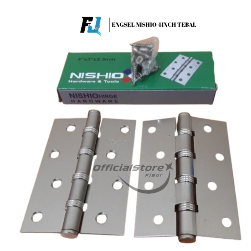 Engsel nishio 4inc tebal 2,5 MM Engsel pintu jendela tebal