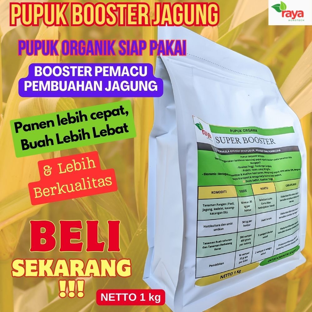 Pupuk Booster Pembuahan Jagung Terbaik, Pupuk Jagung Organik, Pupuk Pemacu Pembuahan Jagung Premium