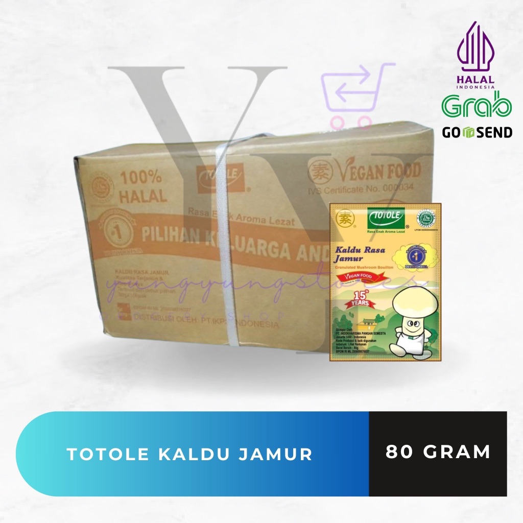 

1 Dus Isi 100 Bungkus Totole Kaldu Rasa Jamur 80 gram