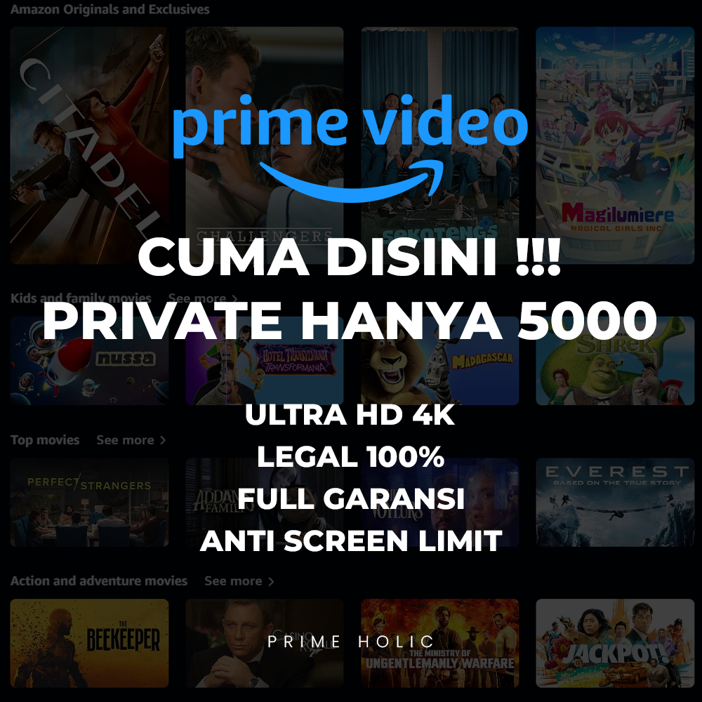 PRIME VIDEO PREMIUM FULL GARANSI ANTI HOLD