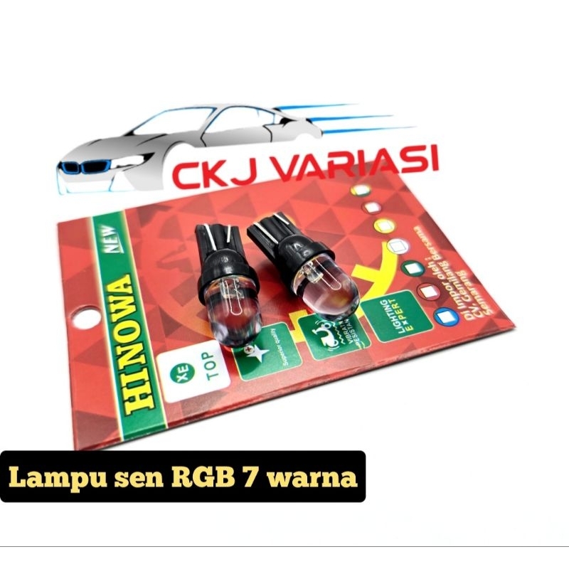 2 Lampu Senja Kedip 7 Warna - Bisa Untuk Spedometer / LED Untuk Lampu Motor
